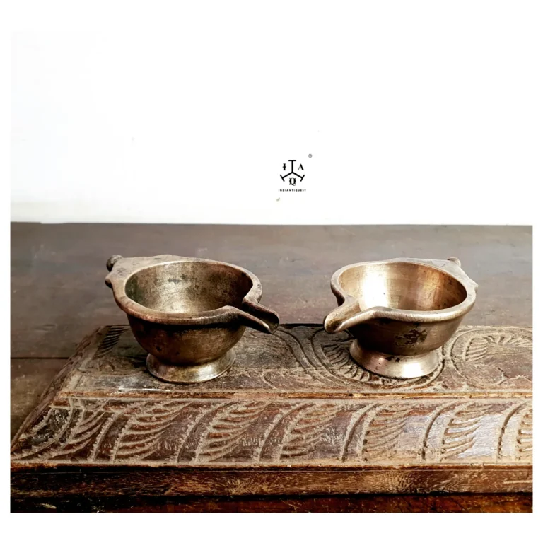 Kings Baby milk & meds feeder bell metal Sangadai/ Paaladai set of two