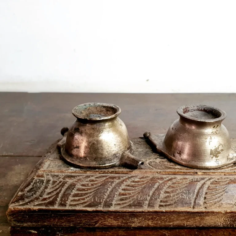 Kings Baby milk & meds feeder bell metal Sangadai/ Paaladai set of two - Image 3