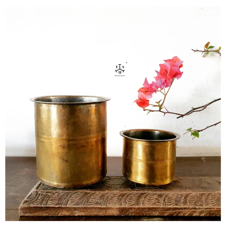 Brass Kuliyal bosi/ Bath mug assorted set of two large and small suitable for adults and babies