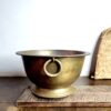 Kaadhu footed Padikkam a smooth pattern ring loop holder golden bronze - Image 5