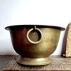 Kaadhu footed Padikkam a smooth pattern ring loop holder golden bronze - Image 2