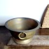 Kaadhu footed Padikkam a smooth pattern ring loop holder golden bronze - Image 6
