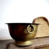 Kaadhu footed Padikkam a smooth pattern ring loop holder golden bronze - Image 4
