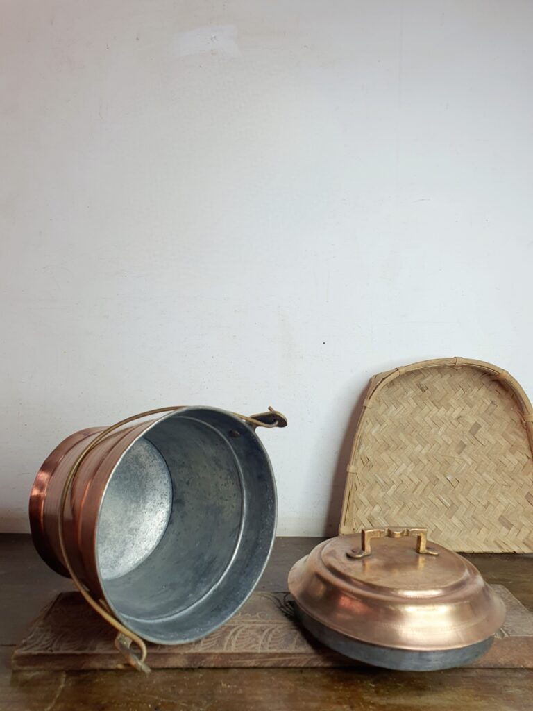 Golden brass Vari bucket thooku heavy variant handmade classic standard size - Image 6