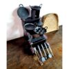 Classic cast iron miniature set of 12 traditional kitchen equipments - Image 7