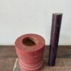 Chettinadu Burmese teakwood Mortar coloured with Ochre colour Vegetable dye, unique colour turned ring pattern side with Rosewood Pestle - Image 2