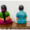 Terracotta brother and sister practicing meditation, - Image 6