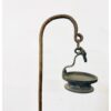 Kerala Bronze Horse lamp/ Kudirai Vilakku mounted on wooden base - Image 2