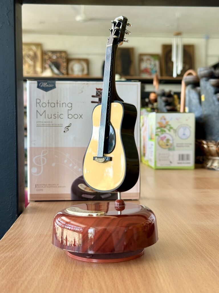 Miniature Guitar scale down model Musical box