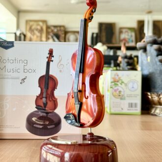 Miniature Violin scale down model Musical box
