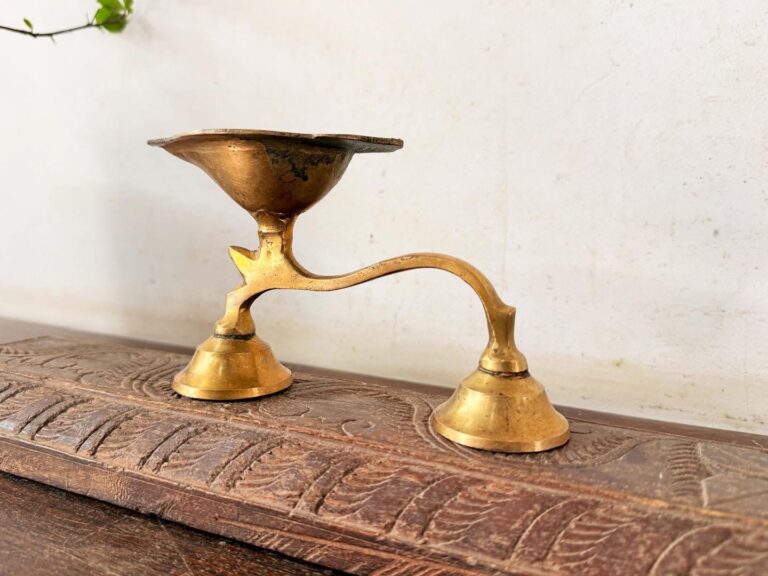 Rarest Sanghu arty lamp deep trough oil head superior Golden bronze - Image 7