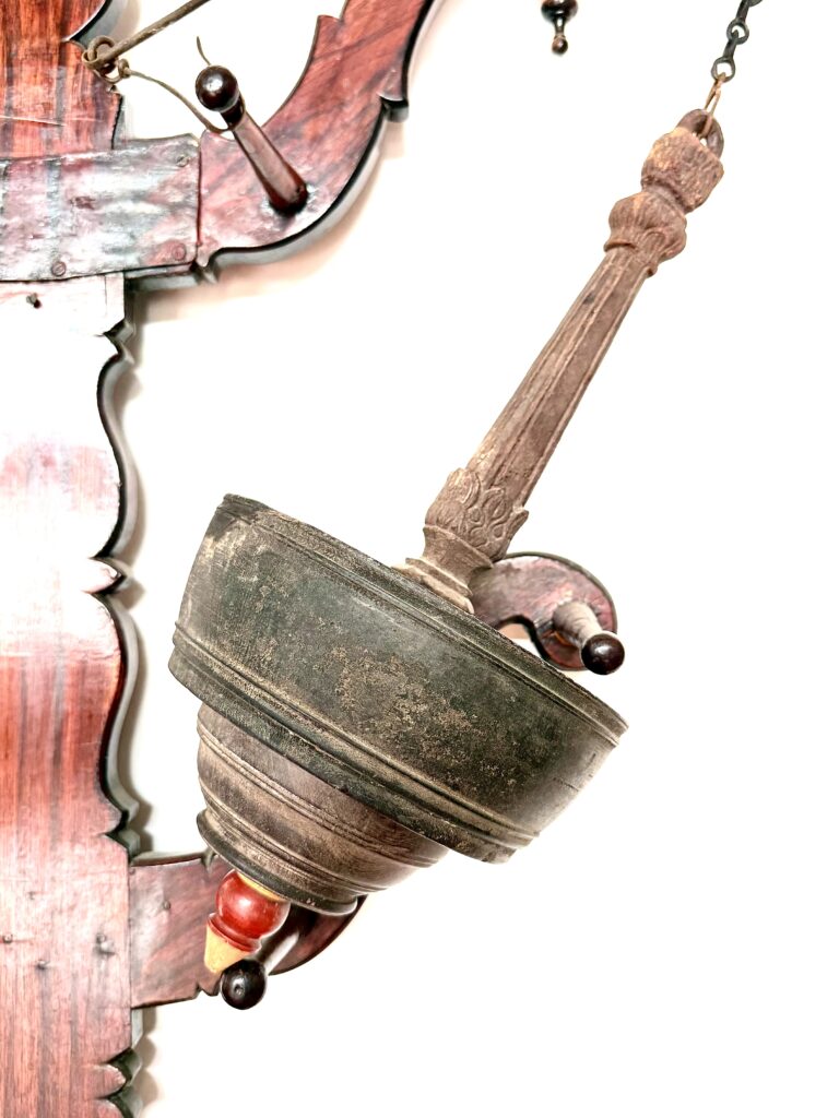 Antique Kerala short chain Hanging Viboothi maadam popularly known as Bhasmakoodu