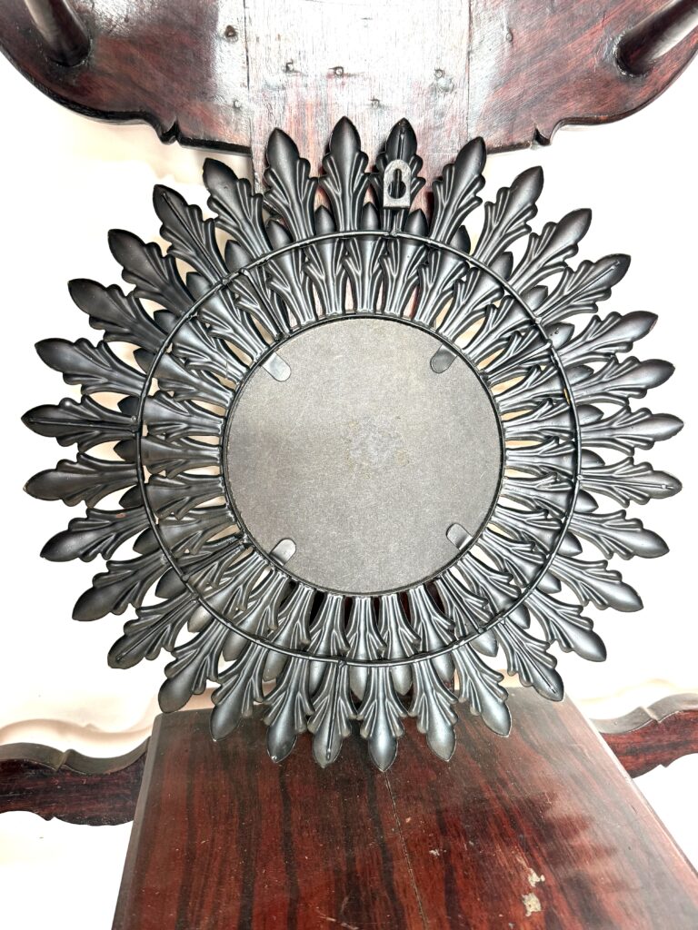 Vintage Sunburst Mirror frame from Italy with Belgian Border raised mirror - Image 11
