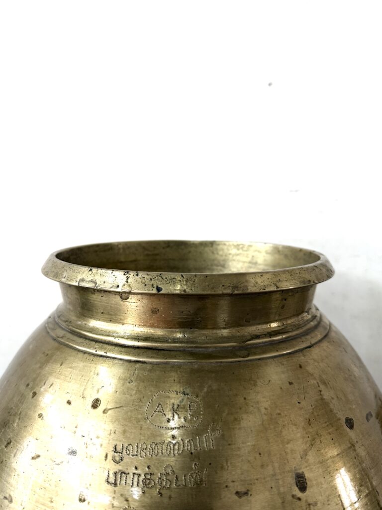 Classic 100 years old Dekaha Vengala Ponga Thavalai superior Golden bronze - Image 8