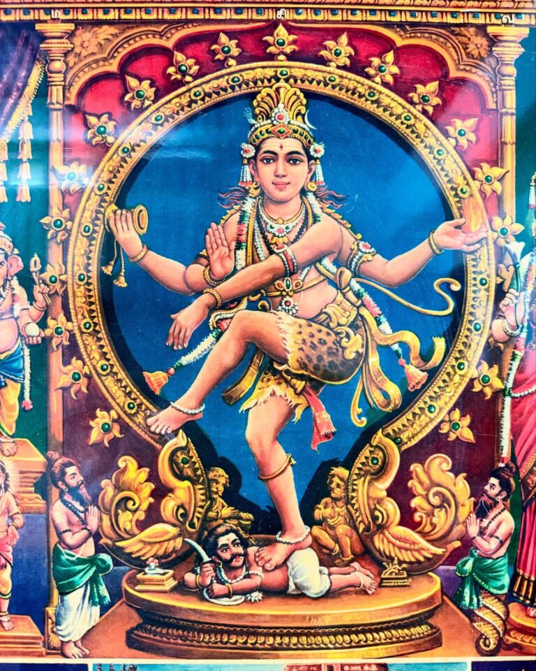 Chidambaram Nataraja art portrait featuring Anandha Thandavam of Lord Shiva - Image 3