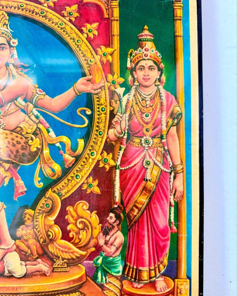 Chidambaram Nataraja art portrait featuring Anandha Thandavam of Lord Shiva - Image 4