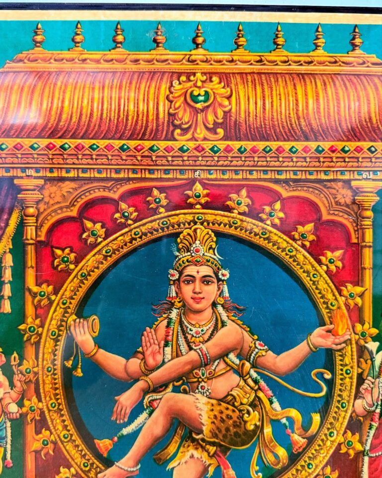 Chidambaram Nataraja art portrait featuring Anandha Thandavam of Lord Shiva - Image 9