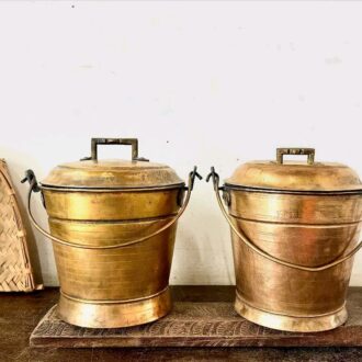 Brass Vari Bucket Thooku Raja Rani set of two
