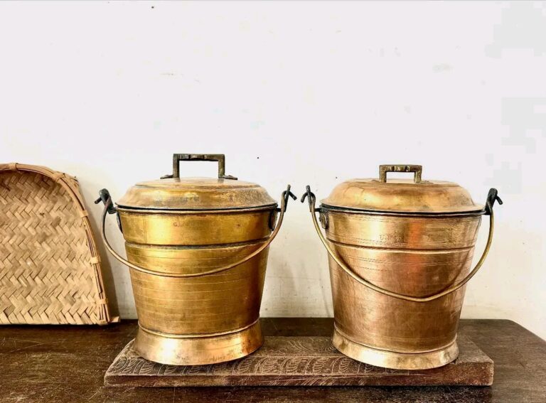 Brass Vari Bucket Thooku Raja Rani set of two