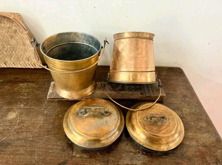 Brass Vari Bucket Thooku Raja Rani set of two - Image 2