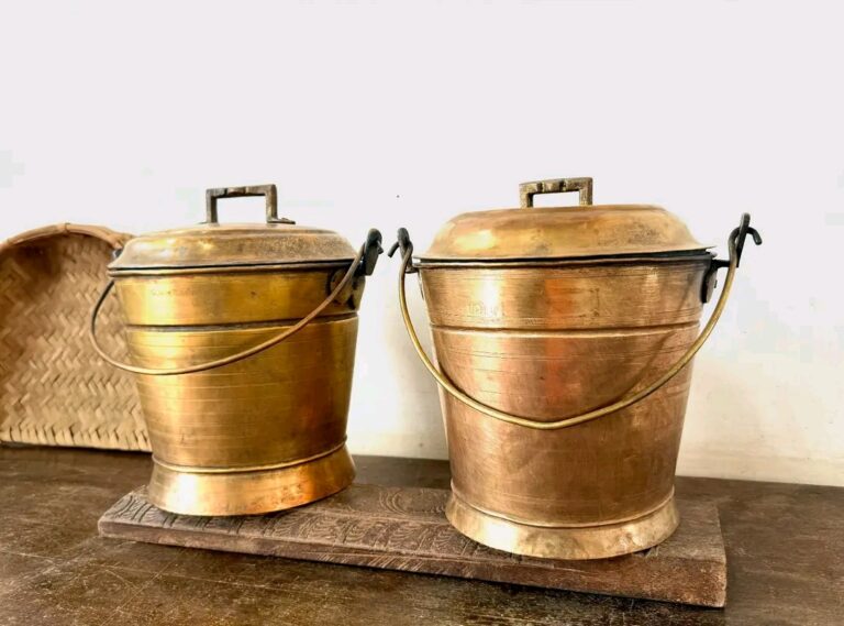 Brass Vari Bucket Thooku Raja Rani set of two - Image 3