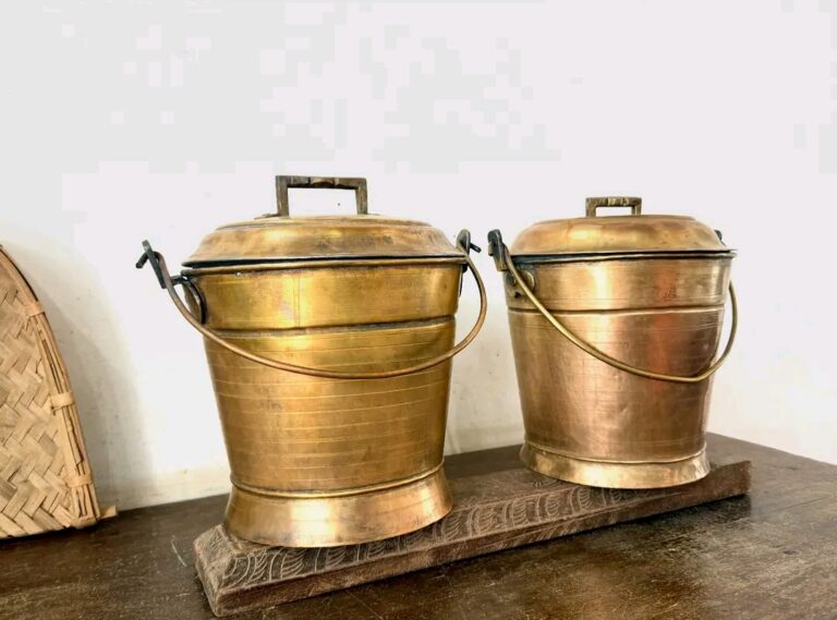 Brass Vari Bucket Thooku Raja Rani set of two - Image 4
