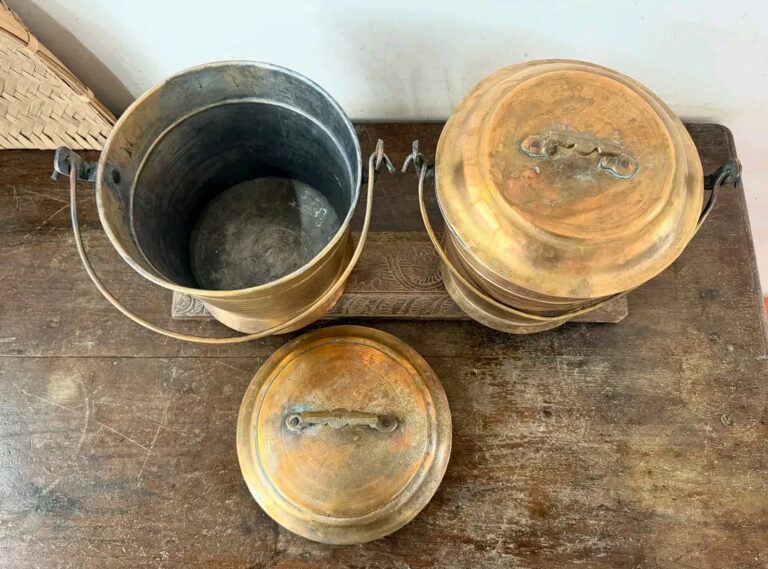 Brass Vari Bucket Thooku Raja Rani set of two - Image 5