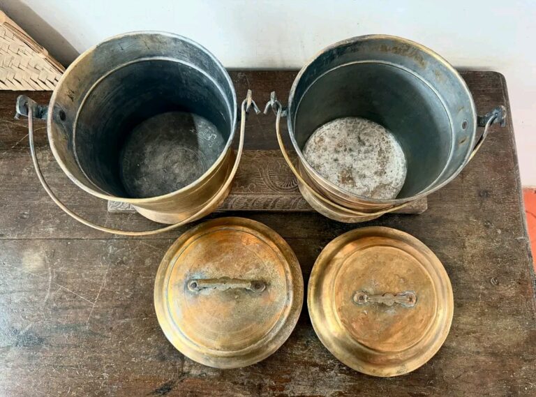 Brass Vari Bucket Thooku Raja Rani set of two - Image 6