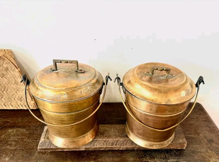 Brass Vari Bucket Thooku Raja Rani set of two - Image 7