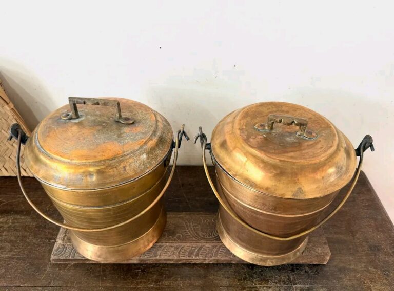 Brass Vari Bucket Thooku Raja Rani set of two - Image 8