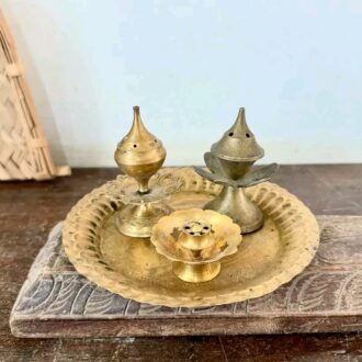Brass Incense holders set of three