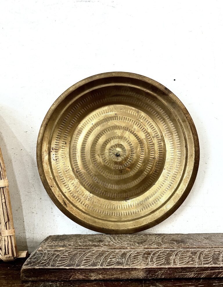 Seer thambalam platter golden brass light cast handmade