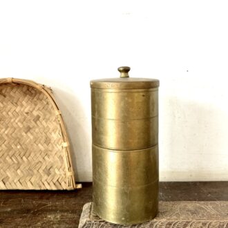 Classic golden brass coffee filter large family variant highest quality metal