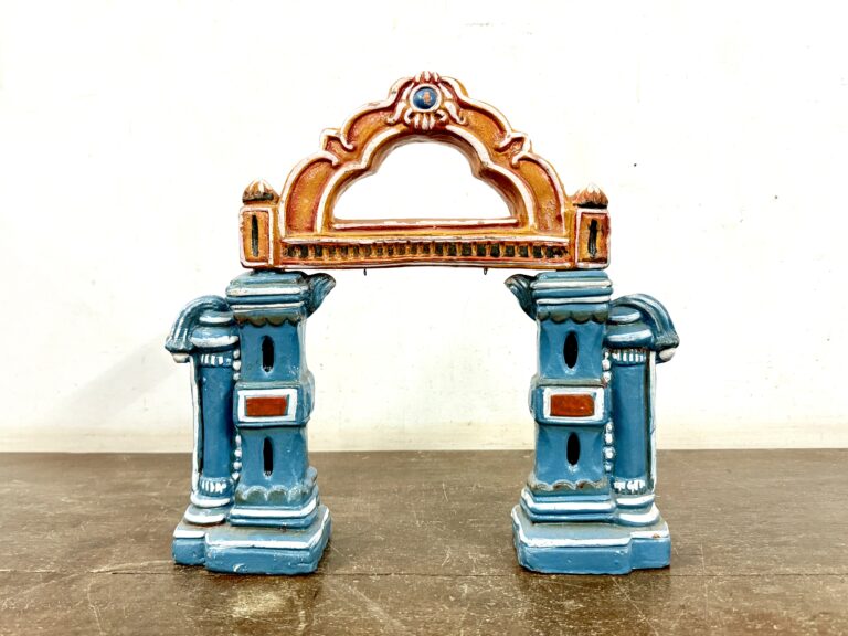 Exceptionally rare terracotta golu display prop Temple arch way - Image 2