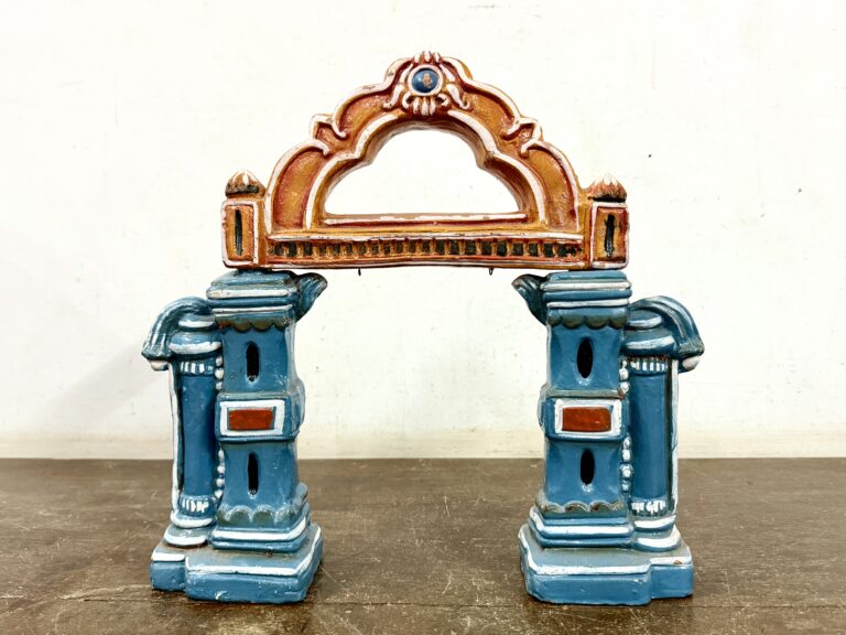 Exceptionally rare terracotta golu display prop Temple arch way