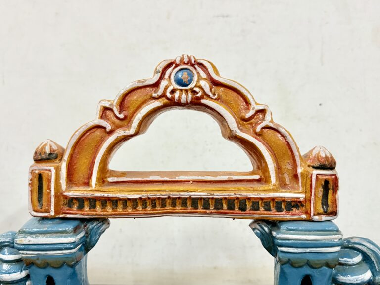 Exceptionally rare terracotta golu display prop Temple arch way - Image 3