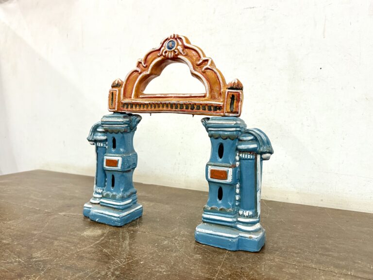 Exceptionally rare terracotta golu display prop Temple arch way - Image 10