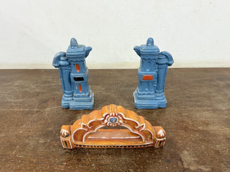 Exceptionally rare terracotta golu display prop Temple arch way - Image 12