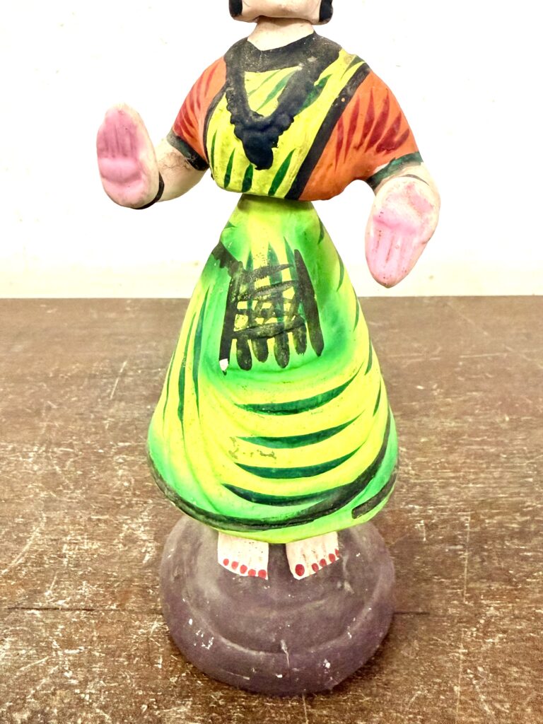 Tanjore damsel dancing doll features handmade, hand painted classic collectible - Image 6