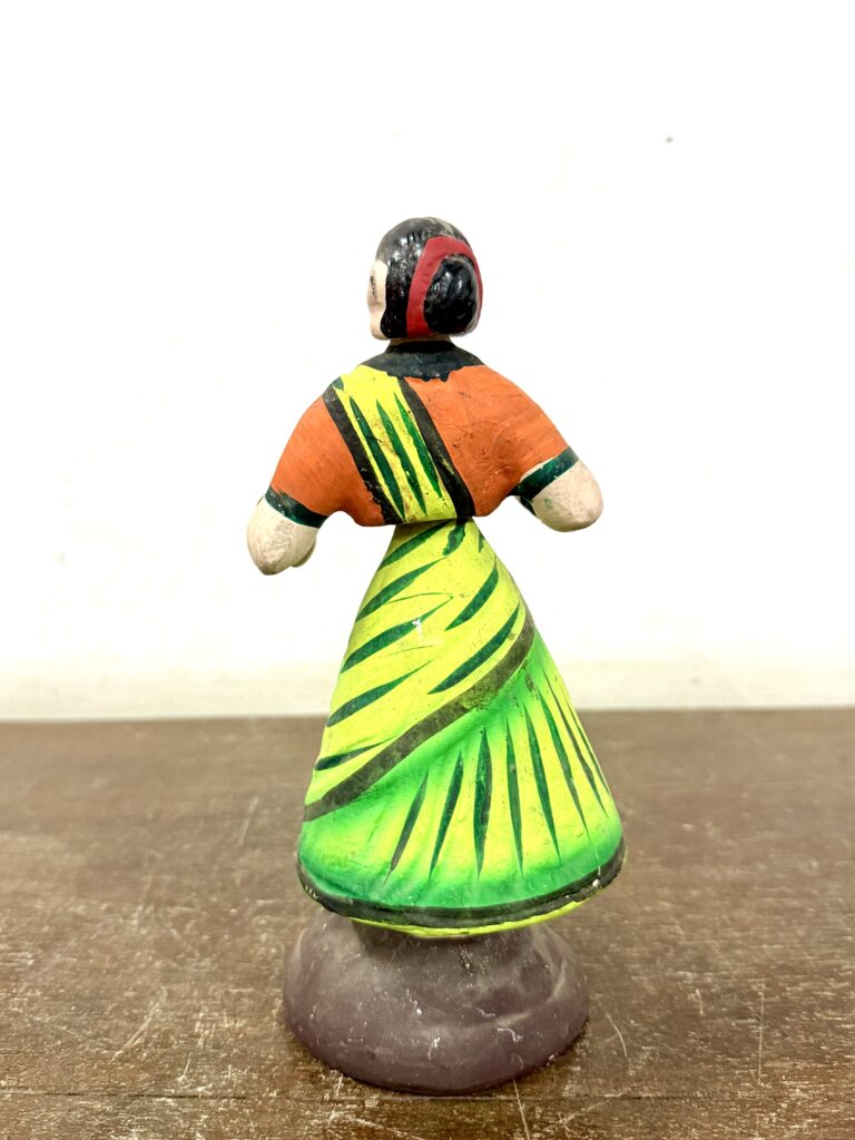 Tanjore damsel dancing doll features handmade, hand painted classic collectible - Image 5