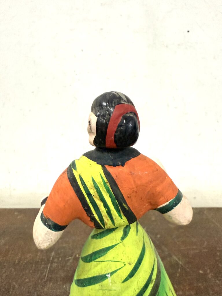 Tanjore damsel dancing doll features handmade, hand painted classic collectible - Image 7