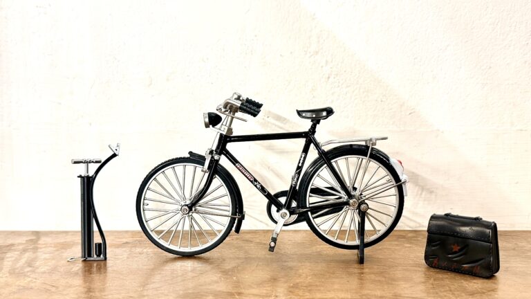 Classic Bicycle Cast iron frame with plastic and rubber parts Miniature - Image 3