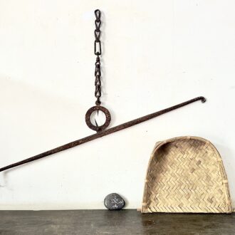 Antique 100+ years old Cast iron physical balance used in spice trade era