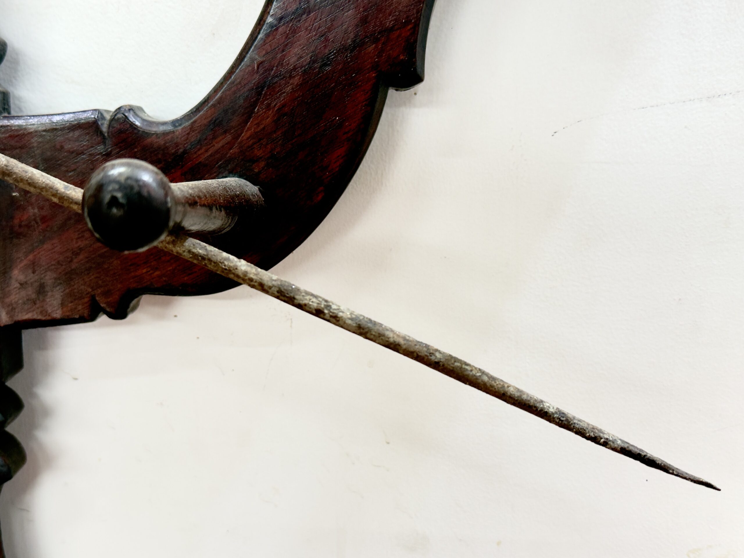 Antique Kings procession lamp pole pedestal pole with spear end - Image 7