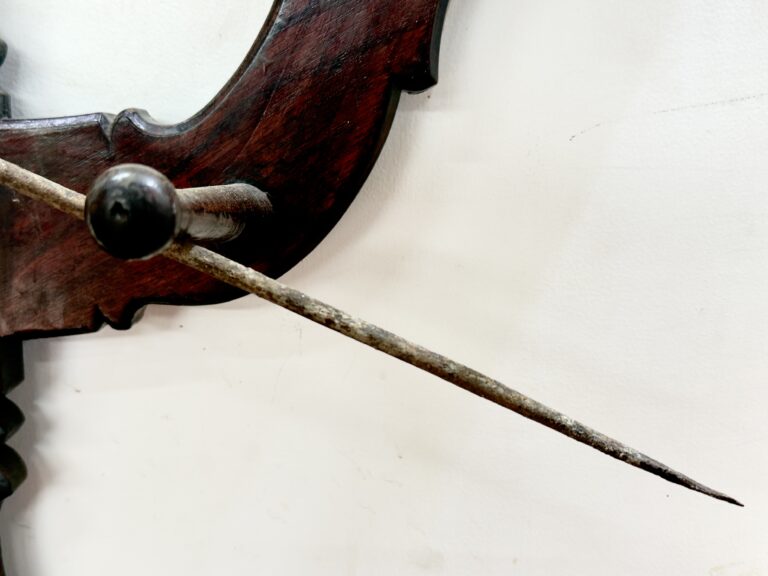 Antique Kings procession lamp pole pedestal pole with spear end - Image 4